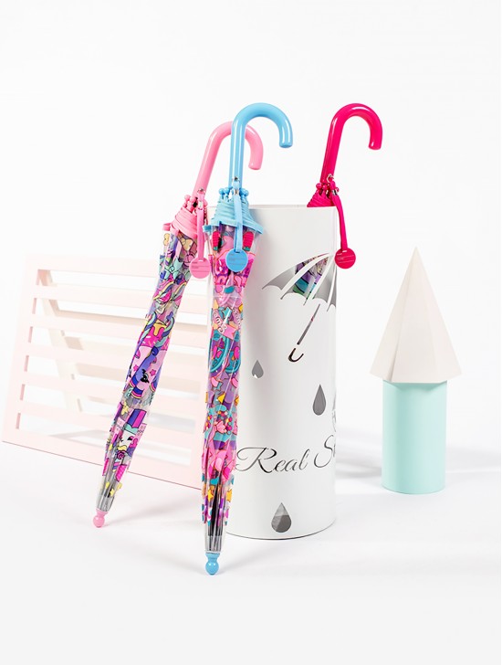 Kids Clear Sweet Candy Patterned Umbrella